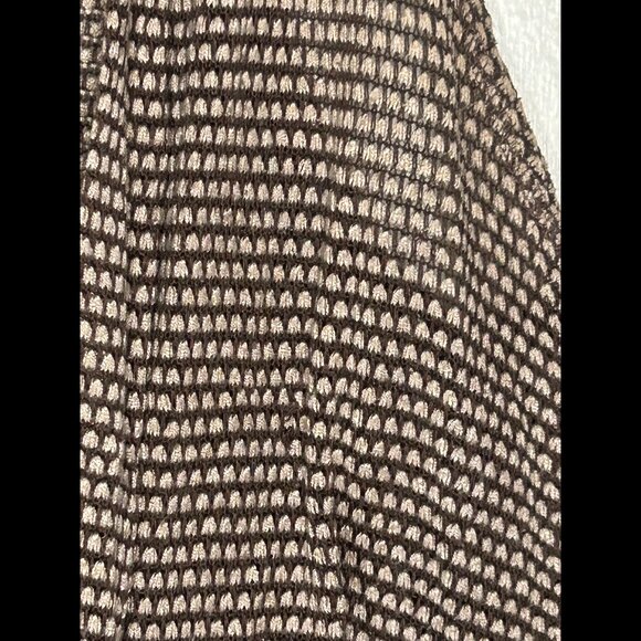 CHARLOTTE RUSSE Vintage 1990s Brown Tan Textured Knit Vest Size SMALL - Picture 3 of 5